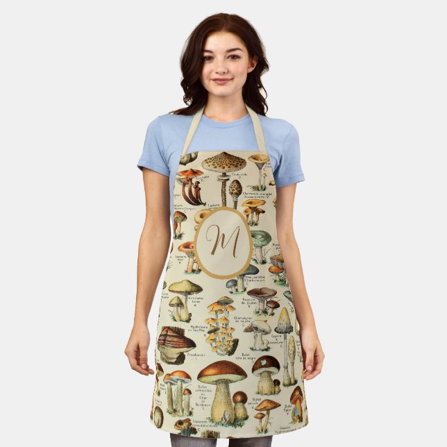 Mushroom Collection (personalized)  Apron (Worn)
