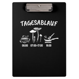 Mushroom Collector Timetable Clipboard
