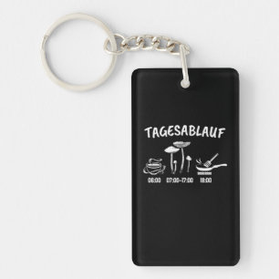 Mushroom Collector Timetable Keychain