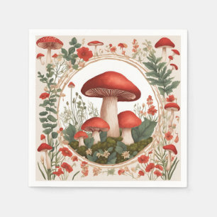 Mushroom Cottagecore Napkin