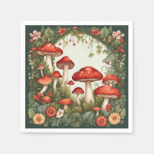 Mushroom Cottagecore Napkin