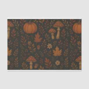 Mushroom Cottagecore Whimsical Watercolor Forest Tissue Paper