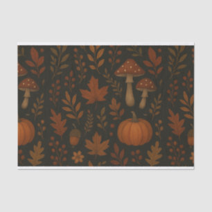 Mushroom Cottagecore Whimsical Watercolor Forest Tissue Paper