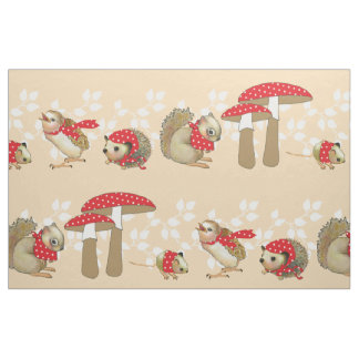 Mushroom Dot Ditto Fabric