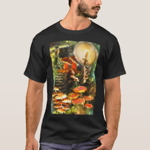 Mushroom Fairies Fantasy  T-Shirt