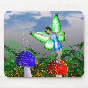 Mushroom Fairy Mouse Pad
