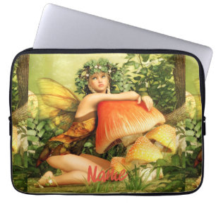 Mushroom fairy Thunder_Cove Laptop Sleeve