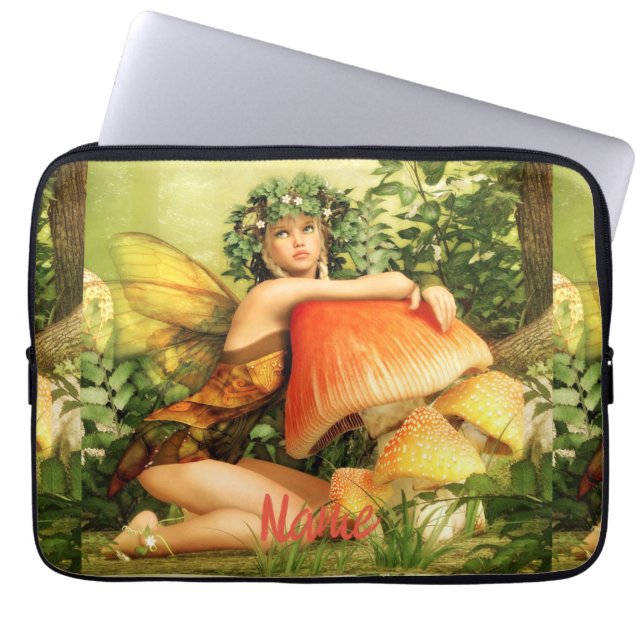 Mushroom fairy Thunder_Cove Laptop Sleeve (Front)