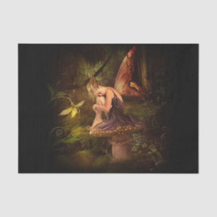 mushroom fairy tissue paper