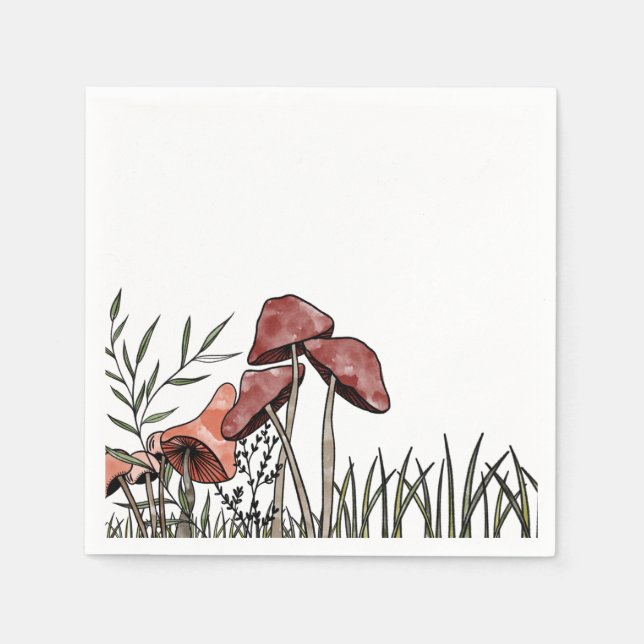 Mushroom Field   Napkin (Front)