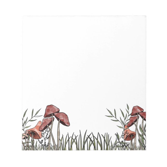 Mushroom Field  Notepad (Front)