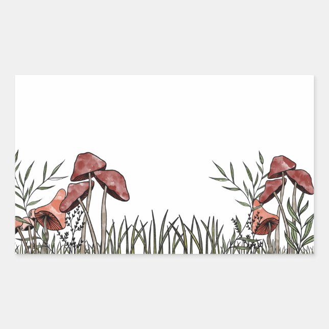 Mushroom Field  Sticker (Front)