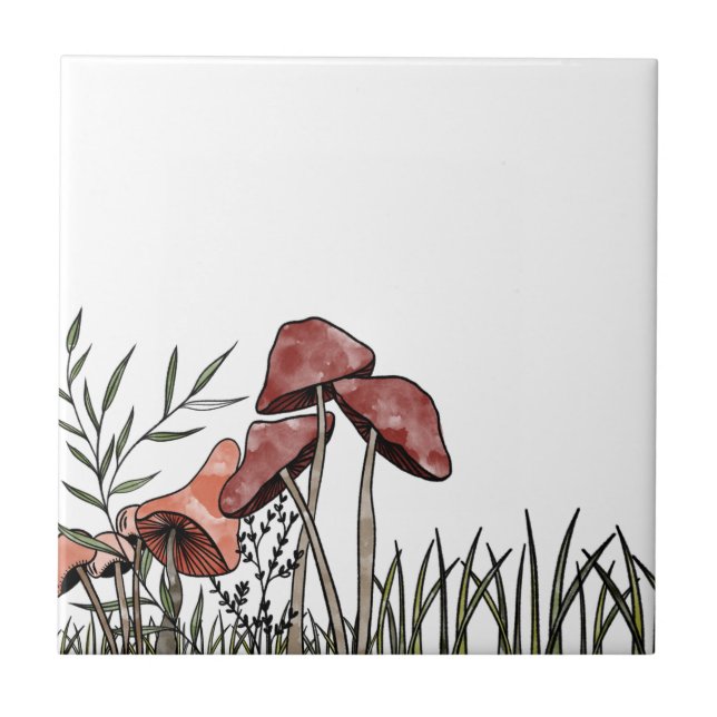 Mushroom Field  Tile (Front)