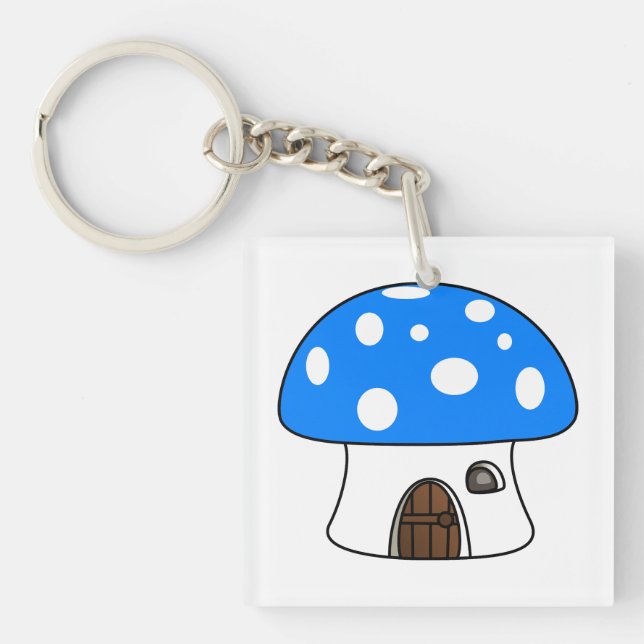 Mushroom, Fly Agarnic, House Keychain (Front)