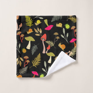 Mushroom Foliage Wash Cloth