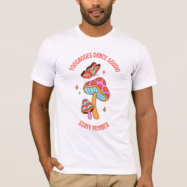 Mushroom Footnotes Staff Shirt (Front)