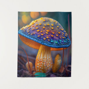 Mushroom Forest Calm Tranquil Nature Peaceful Zen Tapestry