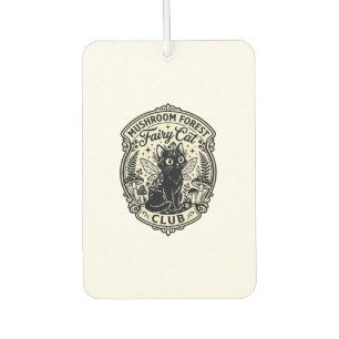 Mushroom Forest Fairy Cat Funny Cat Graphic - Mush Air Freshener