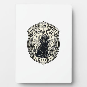 Mushroom Forest Fairy Cat Funny Cat Graphic - Mush Plaque