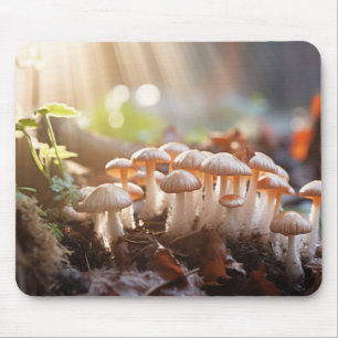 Mushroom Forest Nature Serene Tranquil Mouse Pad