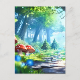 Mushroom Forest  Postcard