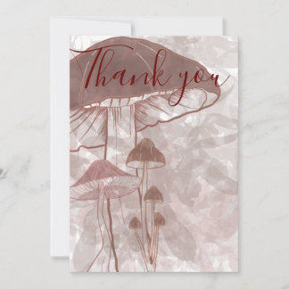 Mushroom Forest Thank You Card