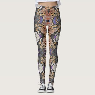 Mushroom Forragers Patterned Leggings