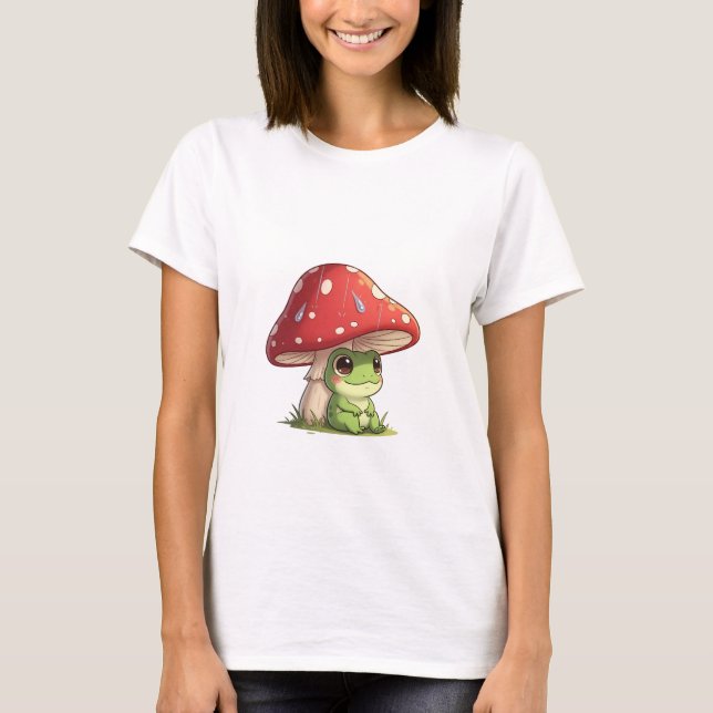 Mushroom Frog Friend T-Shirt (Front)