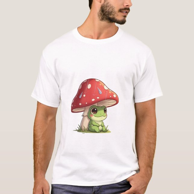 Mushroom Frog Friend T-Shirt (Front)