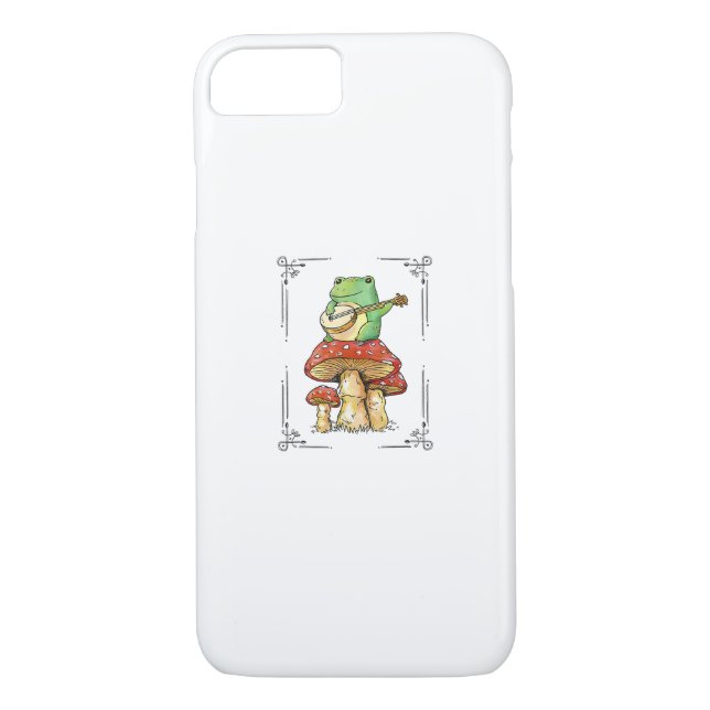 Mushroom Frog Goblincore Mycology Artistic Design Case-Mate iPhone Case (Back)
