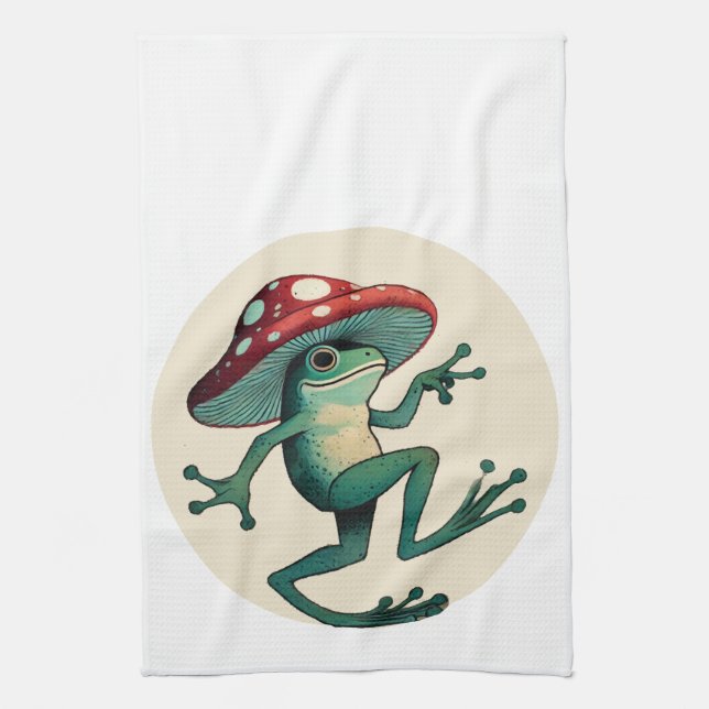 Mushroom Frog                                      Kitchen Towel (Vertical)