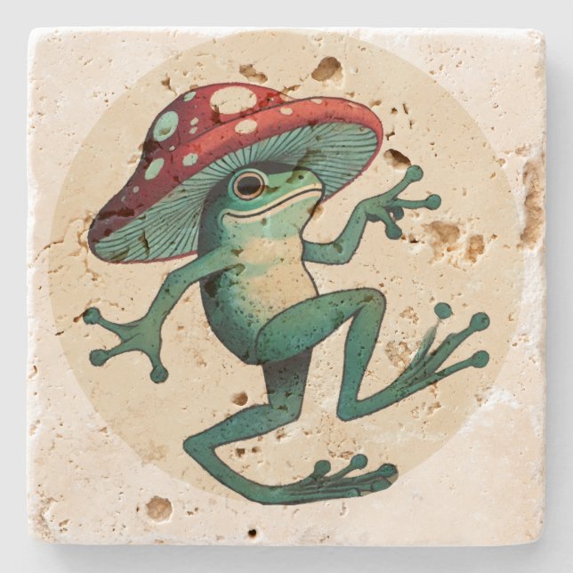 Mushroom Frog                                      Stone Coaster (Front)
