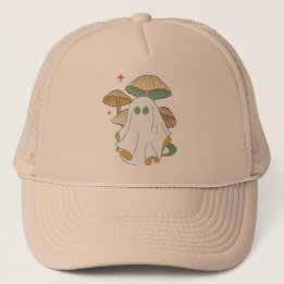 Mushroom Ghost Vintage  Trucker Hat