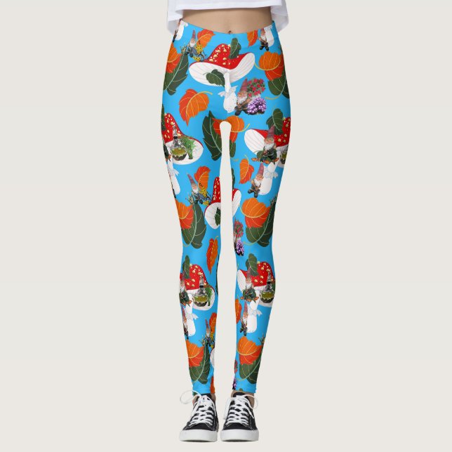 mushroom gnome leggings (Front)