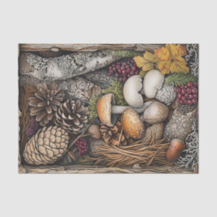 Mushroom Goblincore Witchy Nature Decoupage Tissue Paper