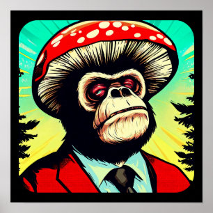Mushroom Gorilla  Poster