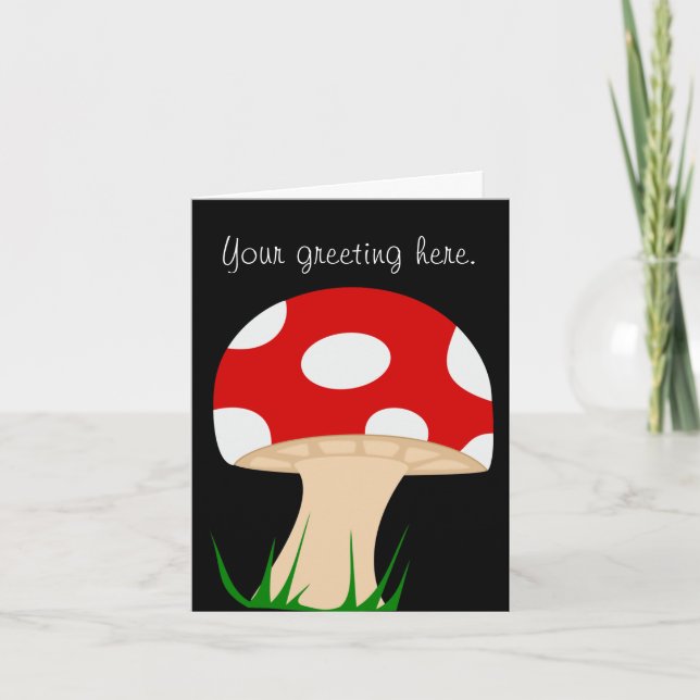 Mushroom Greeting Card (Front)