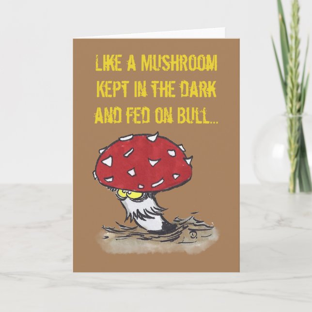 Mushroom greeting card (Front)