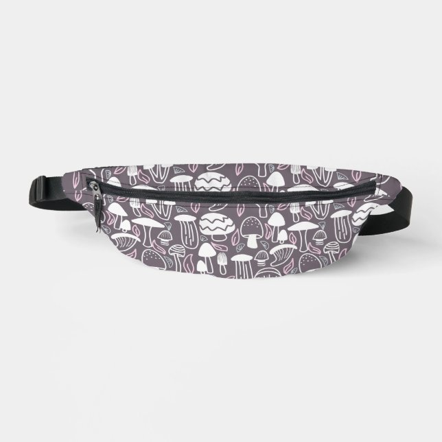 Mushroom Grey Fanny Pack (Front)