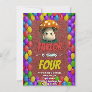 Mushroom Guardian Invitation d'anniversaire person