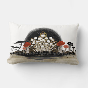 Mushroom Harvest Line Pillow - Extra Wide