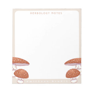 Mushroom Herbology Notepad