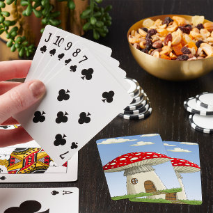 Mushroom House Playing Cards