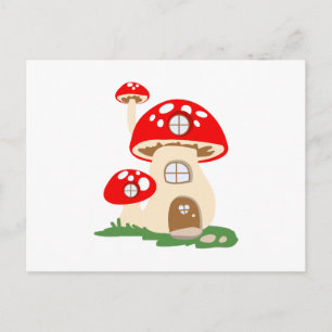 Mushroom House Postcard