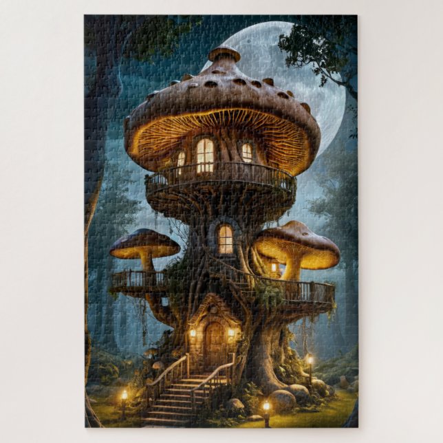 Mushroom House Puzzle (Vertical)