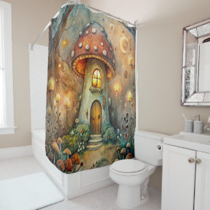 Mushroom House Shower Curtain