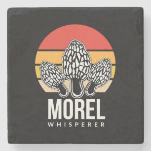 Mushroom Hunter Morel Whisperer Stone Coaster