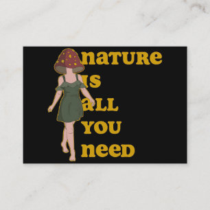 Mushroom Hunter Mushroom Lady Business Card