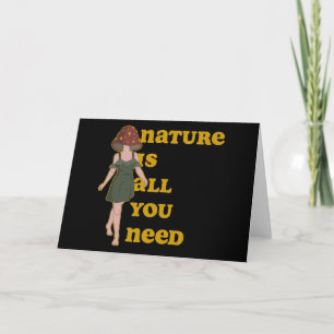 Mushroom Hunter Mushroom Lady Card