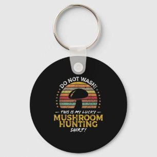 Mushroom Hunting Funny Foraging Morel Quote Graphi Keychain